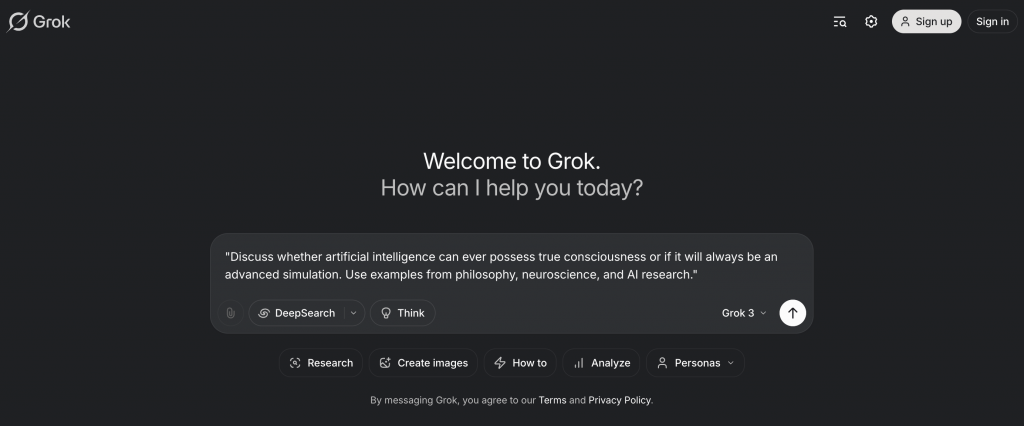Grok AI
Artificial Intelligence
AI
